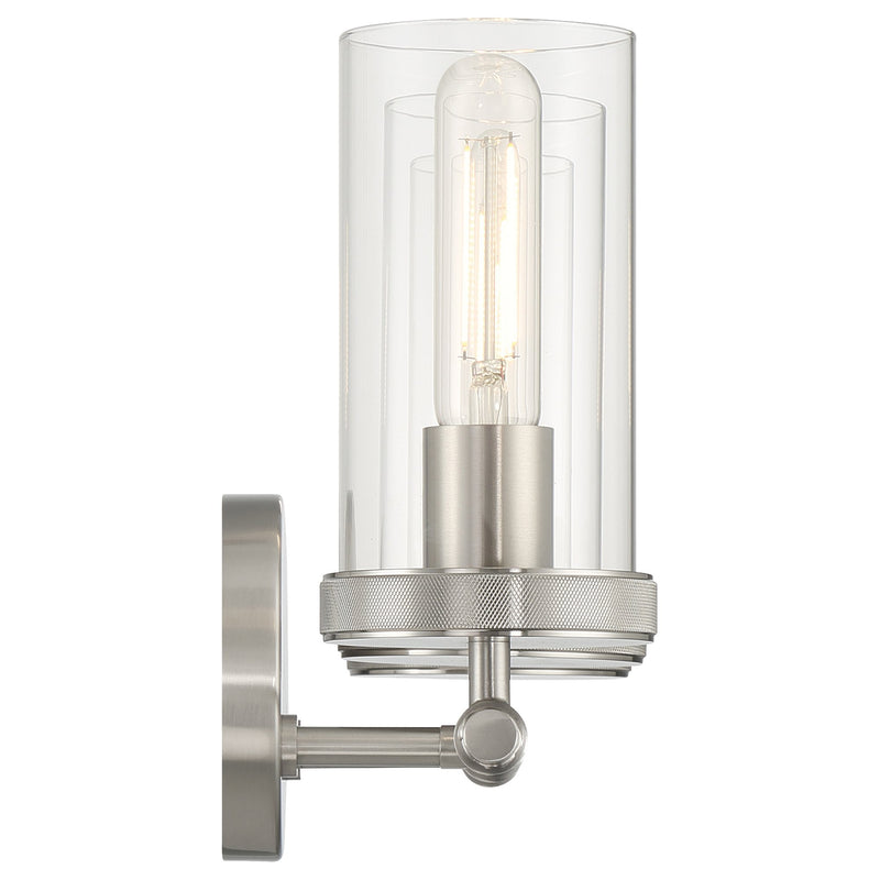 Lily 3-Light Bath Vanity Light in Brushed Steel