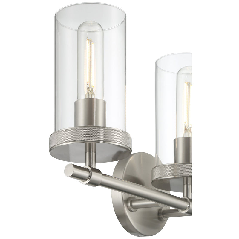Lily 3-Light Bath Vanity Light in Brushed Steel