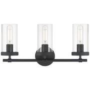 Lily 3-Light Bath Vanity Light in Matte Black