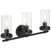 Lily 3-Light Bath Vanity Light in Matte Black