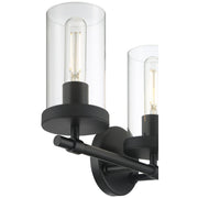 Lily 3-Light Bath Vanity Light in Matte Black
