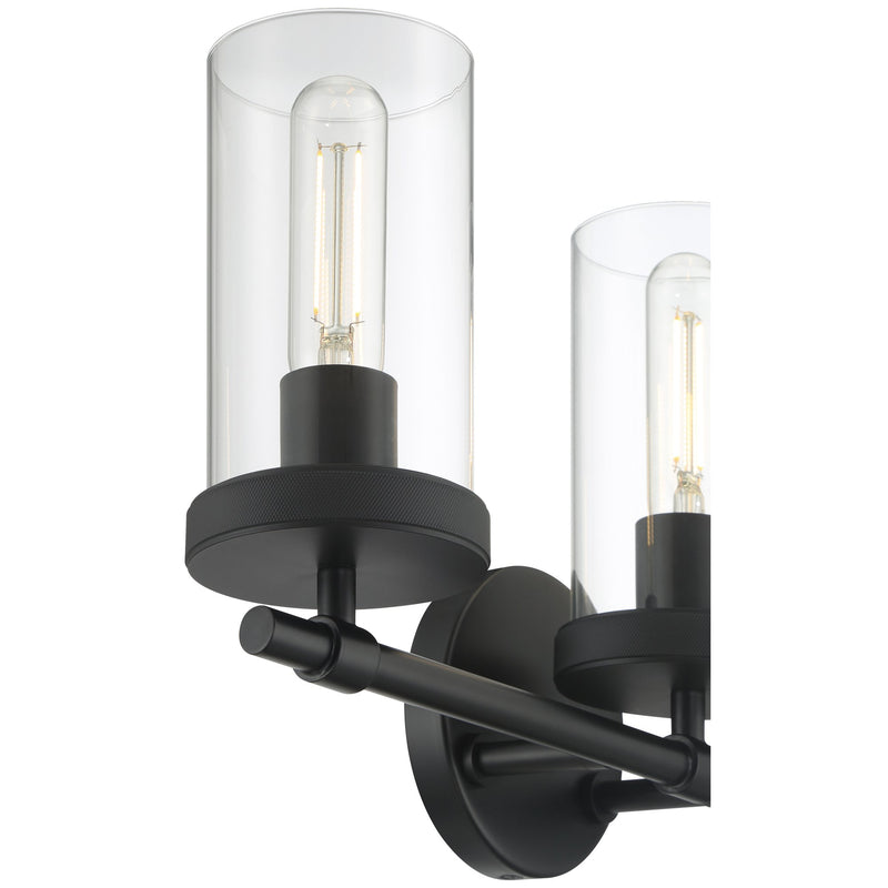 Lily 3-Light Bath Vanity Light in Matte Black