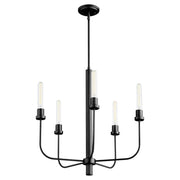 Sheridan 5 Light Chandelier in Matte Black
