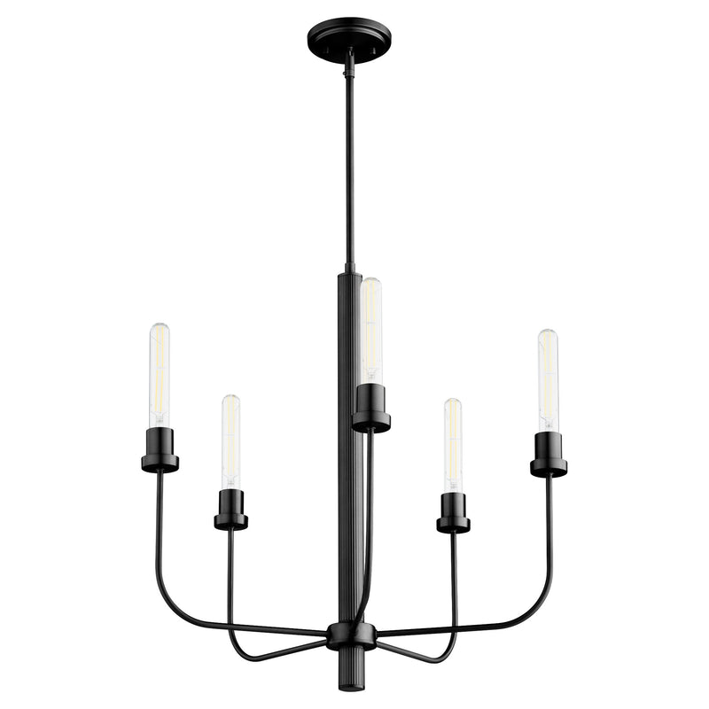 Sheridan 5 Light Chandelier in Matte Black