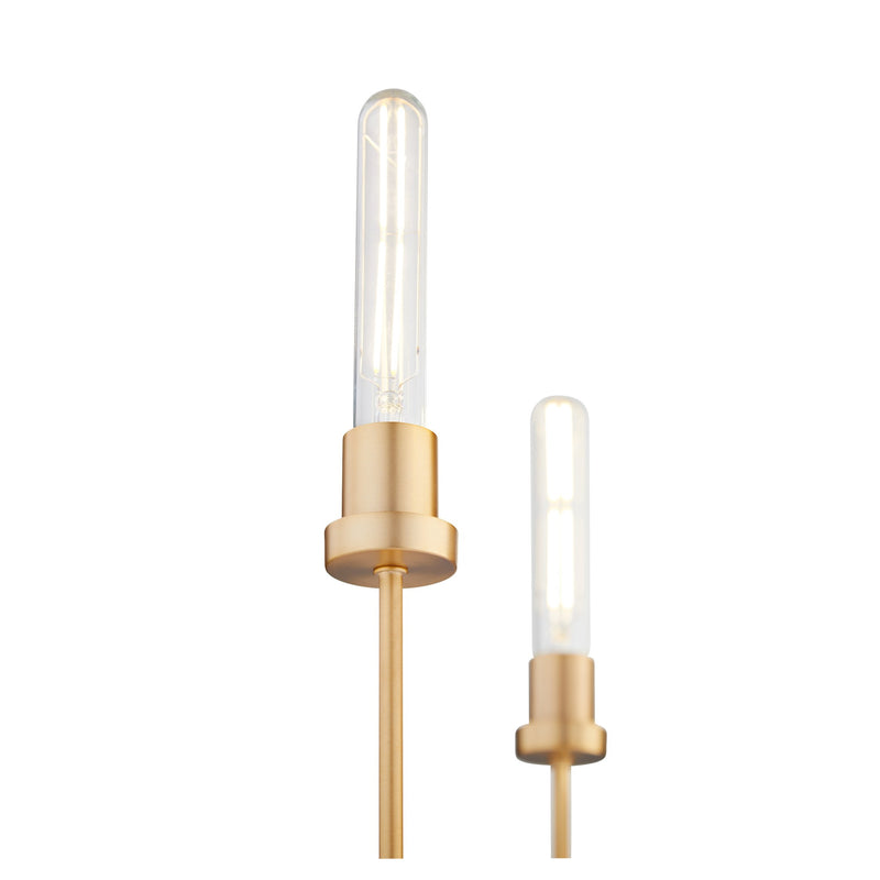 Sheridan 5 Light Chandelier in Aged Brass