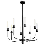 Sheridan 8 Light Chandelier in Matte Black