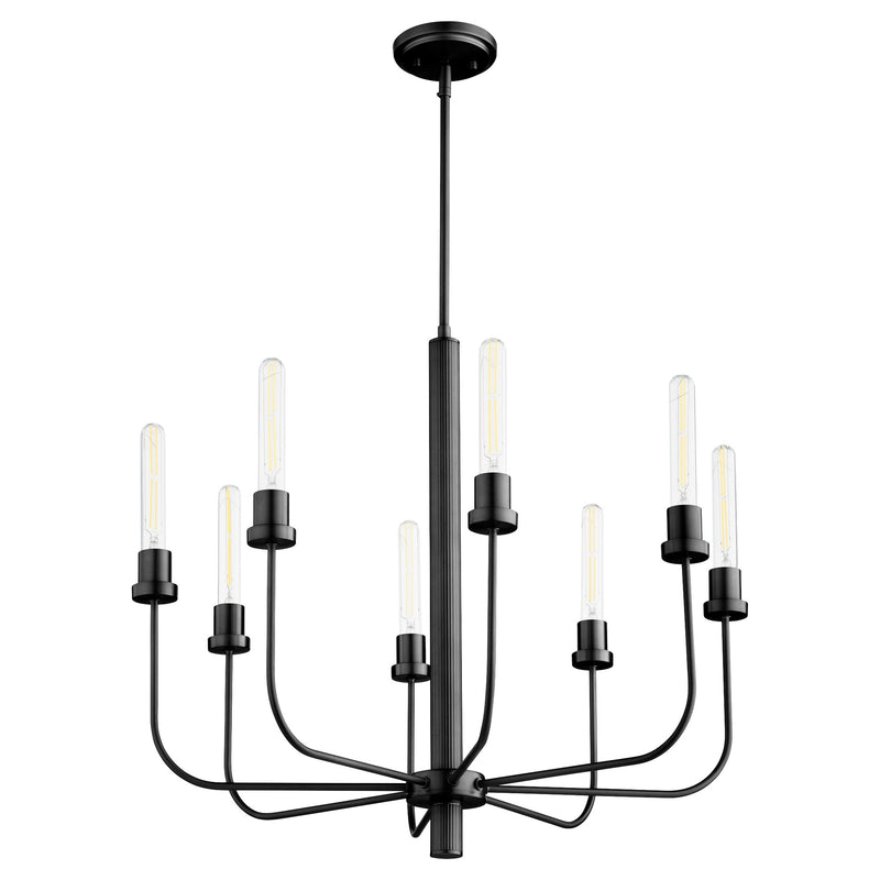Sheridan 8 Light Chandelier in Matte Black