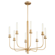 Sheridan 8 Light Chandelier in Aged Brass
