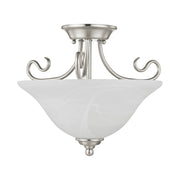 Coronado 2-Light Semi-Flush Mount in Brushed Nickel