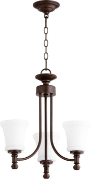 Rossington 3 Light Chandelier in Oiled Bronze