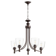Rossington 5 Light Traditional Chandelier in Oiled Bronze