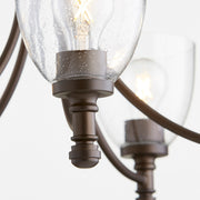 Rossington 5 Light Traditional Chandelier in Oiled Bronze