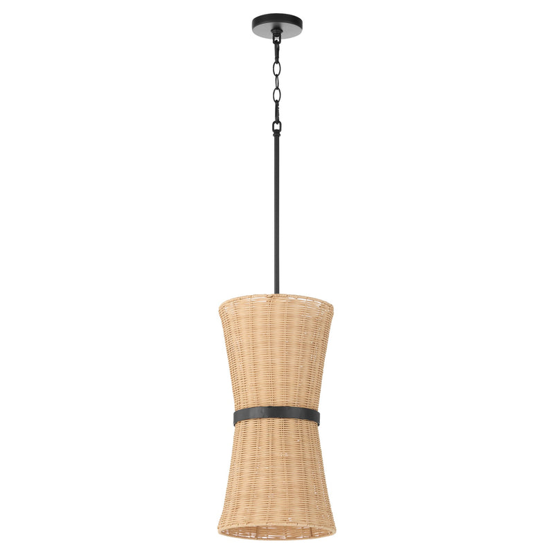 Fairview 2 Light Pendant in Matte Black