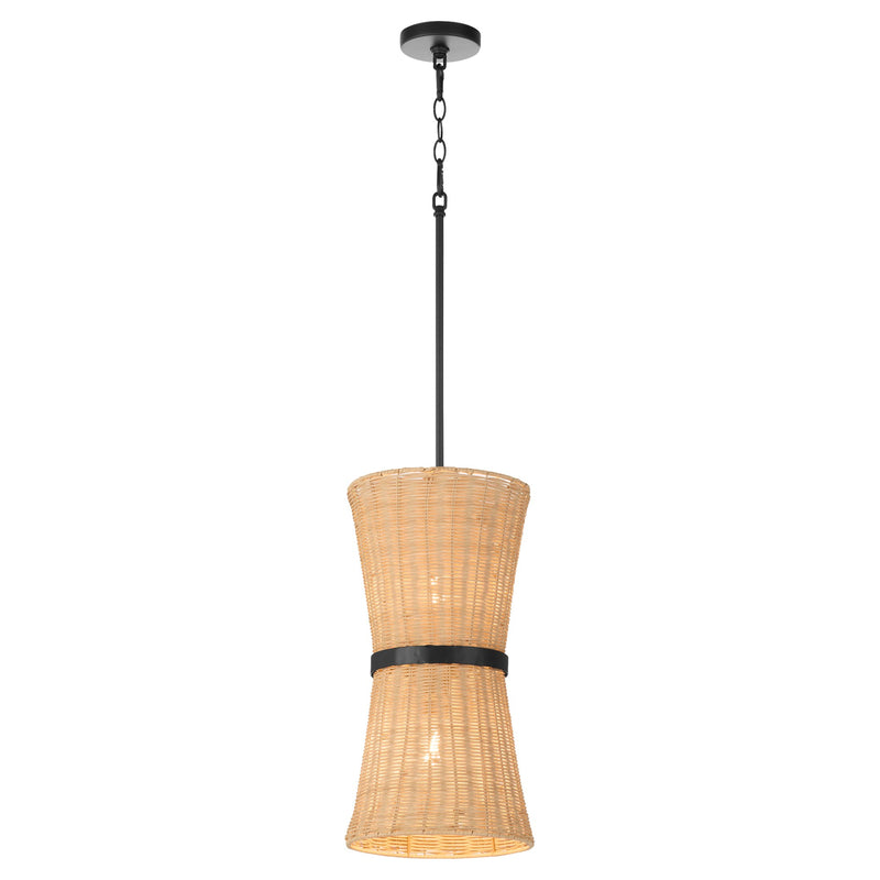Fairview 2 Light Pendant in Matte Black