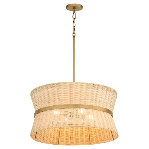 Fairview 4 Light Pendant in Brushed Brass