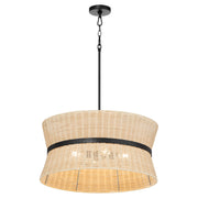 Fairview 4 Light Pendant in Matte Black