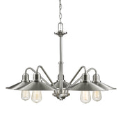 Casa 5 Light 30.25" Chandelier in Brushed Nickel