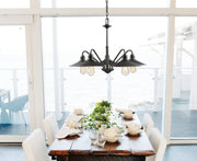 Casa 5 Light 30.25" Chandelier in Olde Bronze in a room setting