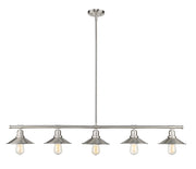 Casa 5 Light 51.5" Linear Pendant in Brushed Nickel