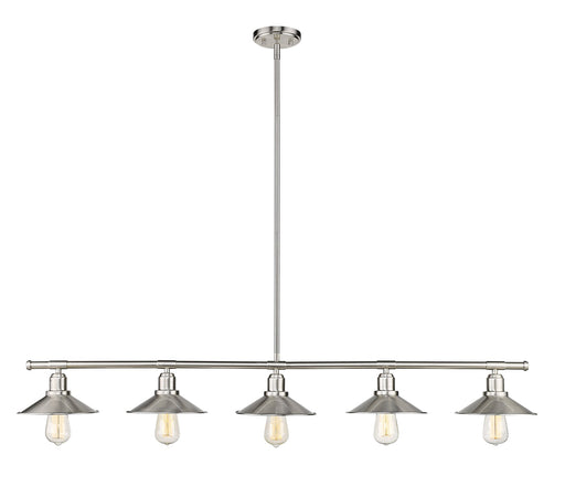 Casa 5 Light 51.5" Linear Pendant in Brushed Nickel