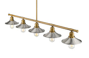 Casa 5 Light 51.5" Linear Pendant in Foundry Brass