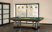 Casa 5 Light 51.5" Linear Pendant in Foundry Brass in a room setting