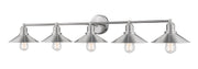 Casa 5 Light 46" Vanity in Brushed Nickel