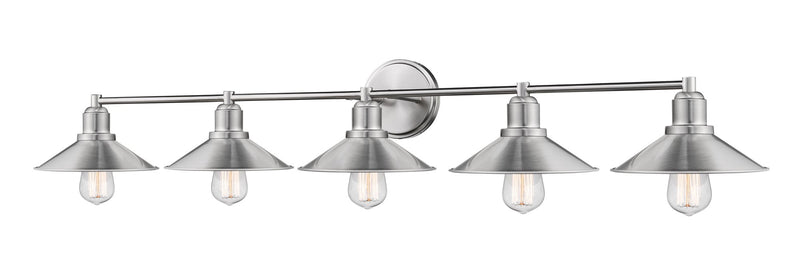Casa 5 Light 46" Vanity in Brushed Nickel