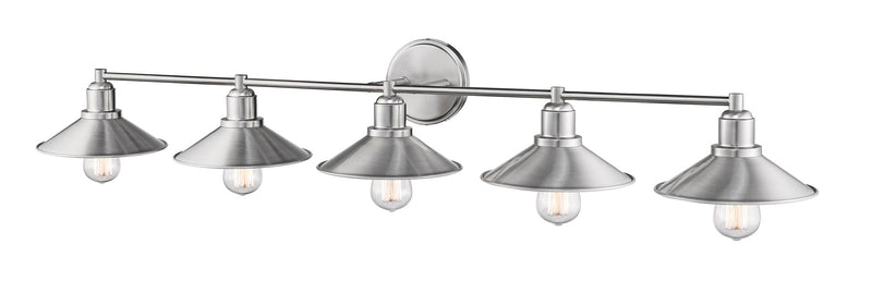 Casa 5 Light 46" Vanity in Brushed Nickel
