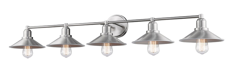 Casa 5 Light 46" Vanity in Brushed Nickel