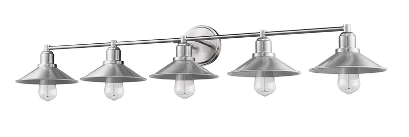 Casa 5 Light 46" Vanity in Brushed Nickel