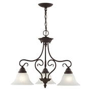 Coronado 3-Light Convertible Chandelier / Semi-Flush Mount in Bronze
