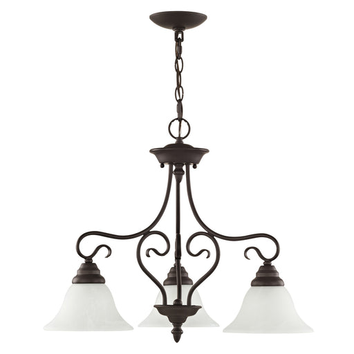 Coronado 3-Light Convertible Chandelier / Semi-Flush Mount in Bronze