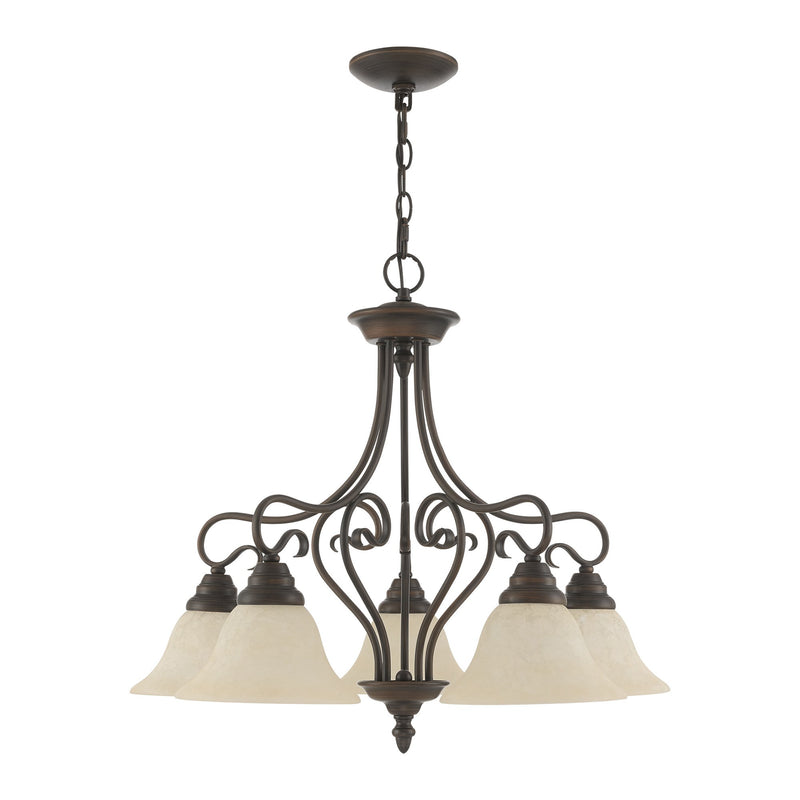 Coronado 5-Light Chandelier in Imperial Bronze