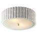 frank Three Light Flush Mount in Plaster White