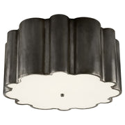 Markos Grande 26" 4-Light Flush Mount in Gun Metal