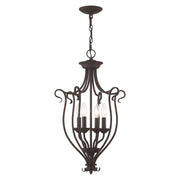 Coronado 4-Light Lantern Chandelier in Bronze