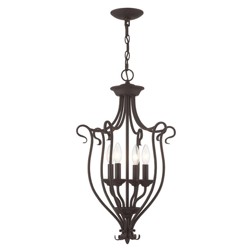 Coronado 4-Light Lantern Chandelier in Bronze