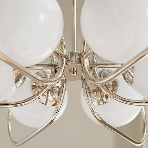 Belmont 6 Light Chandelier in Polished Nickel