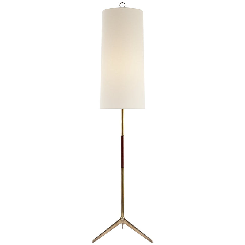 Frankfort Floor Lamp in Hand-Rubbed Antique Brass