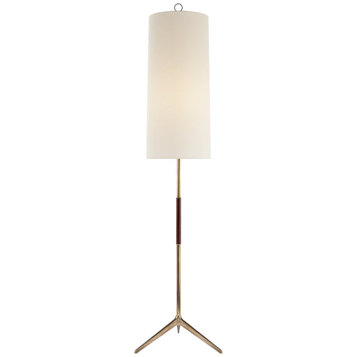 Frankfort Floor Lamp in Hand-Rubbed Antique Brass