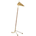 moresby One Light Floor Lamp in Hand-Rubbed Antique Brass