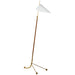 moresby One Light Floor Lamp in Plaster White