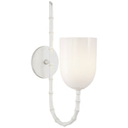 Edgemere One Light Wall Sconce in Plaster White