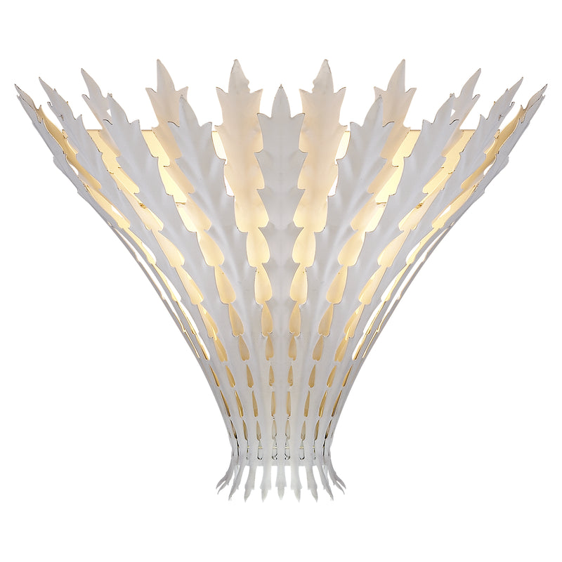Hampton One Light Wall Sconce in Plaster White