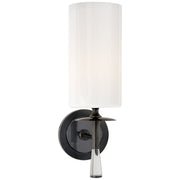 Drunmore Single Wall Sconce in Bronze with Crystal