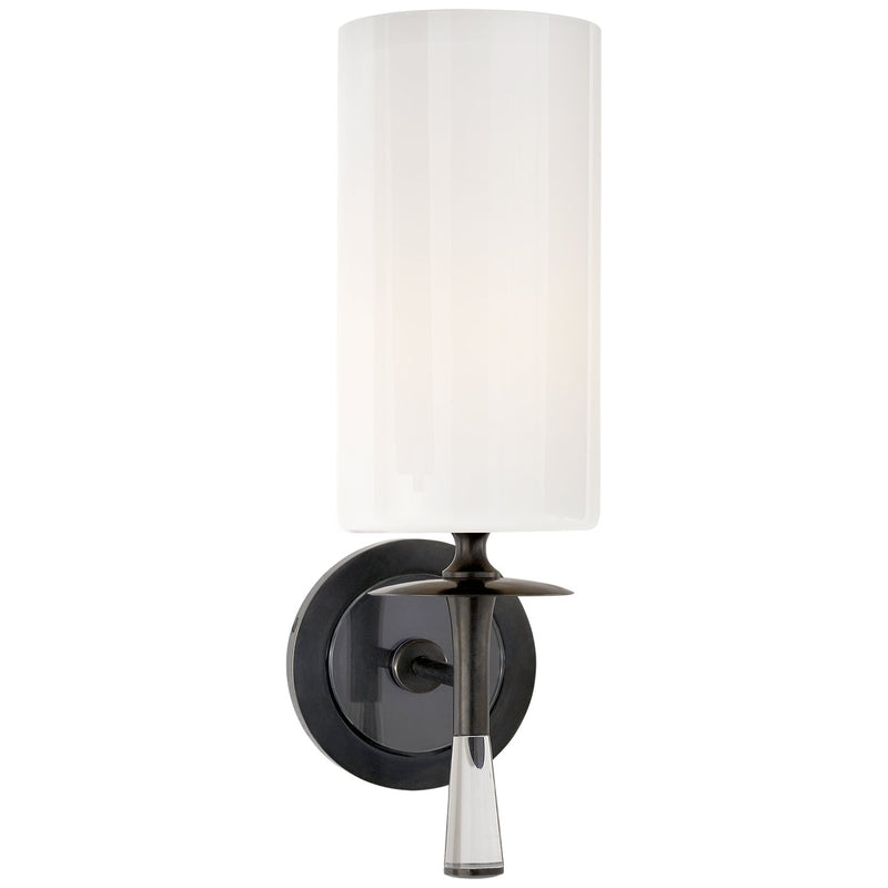 Drunmore Single Wall Sconce in Bronze with Crystal