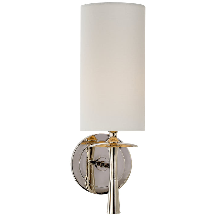 drunmore One Light Wall Sconce in Polished Nickel