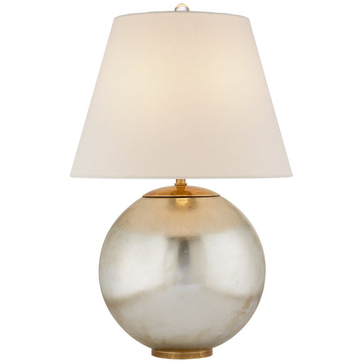 Morton Table Lamp in Burnished Silver Leaf