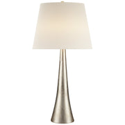 Dover Table Lamp in Burnished Silver Leaf